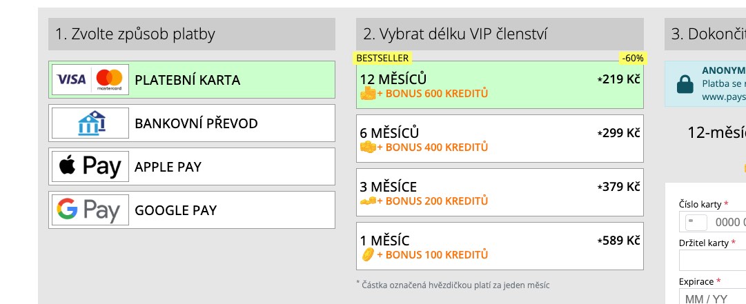 Možnosti seznámení